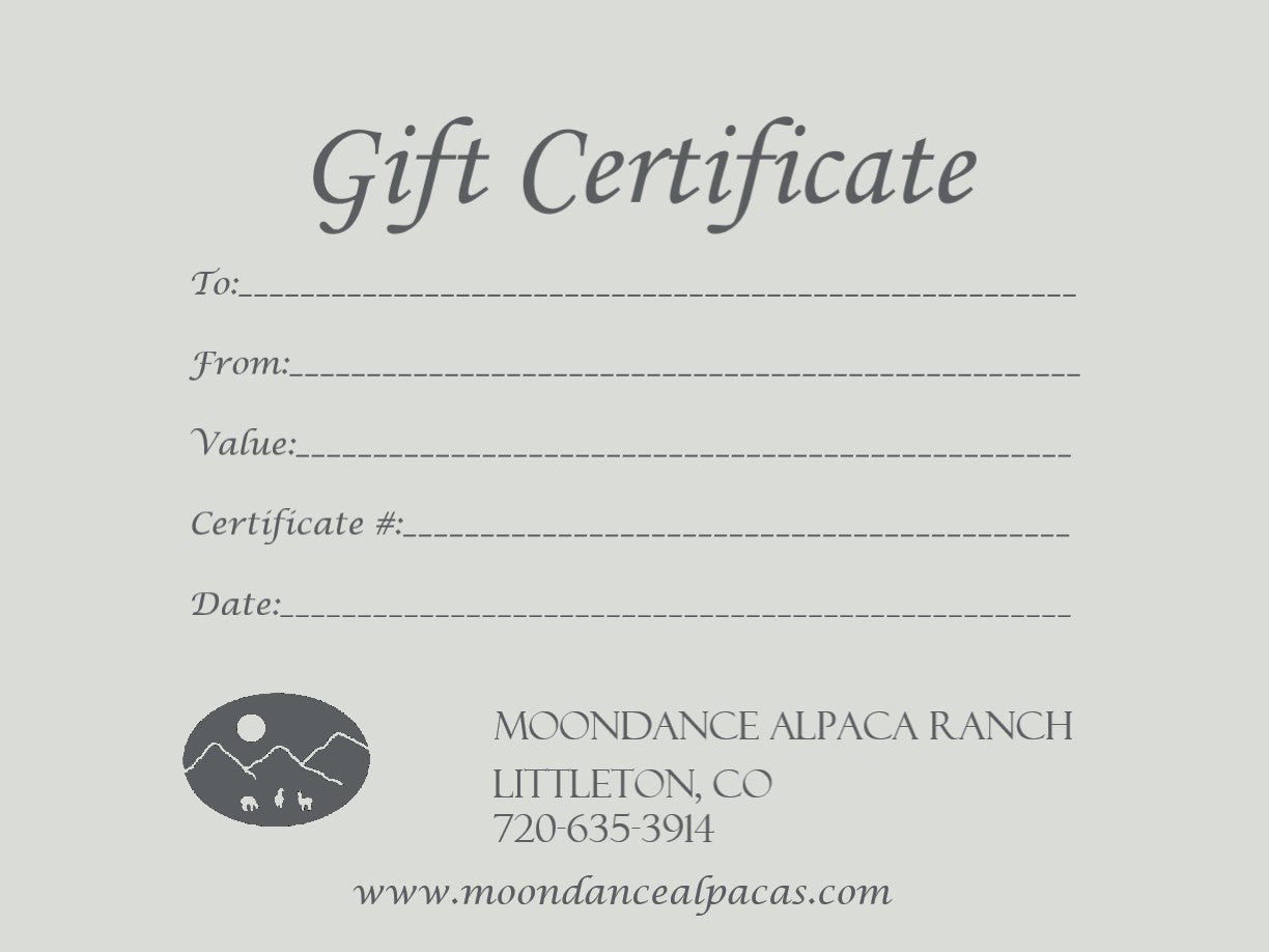 Gift Certificate